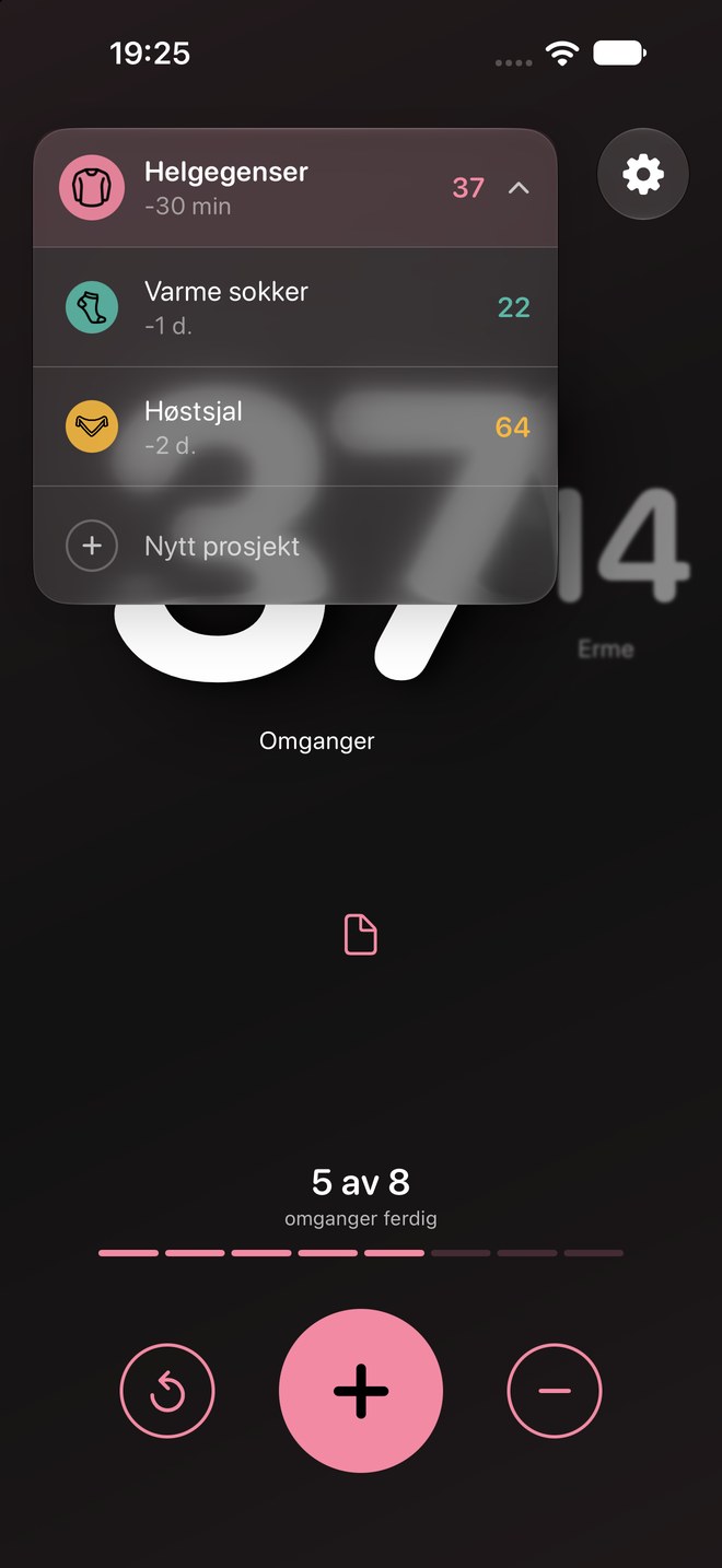 Hvert prosjekt har sin egen plass.